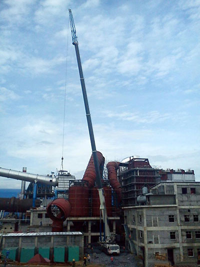 水泥厂烟管吊装起重工程